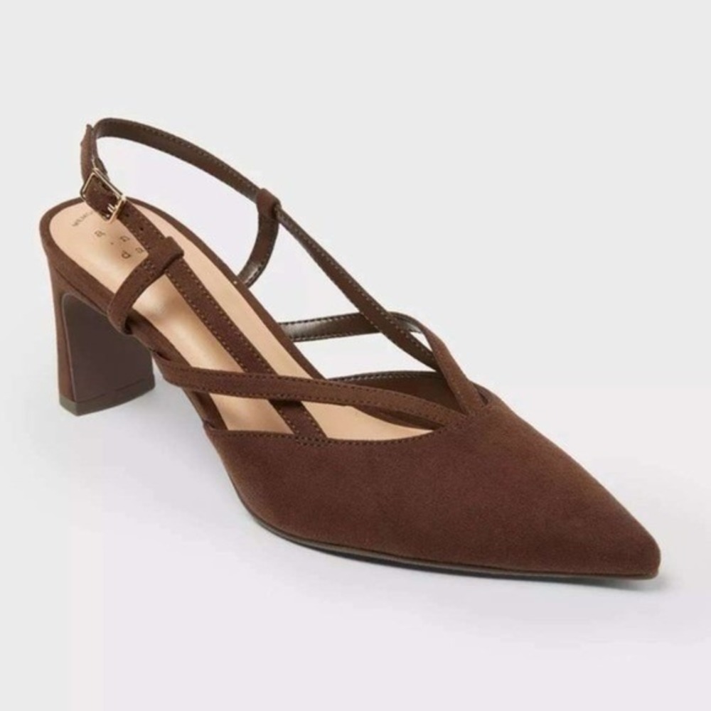 Women's Heels by A New Day Veera Brown Size 7.5 New Without Tags